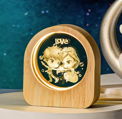 Bola de Cristal con Estrella LED